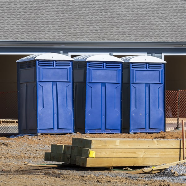 are there any restrictions on where i can place the porta potties during my rental period in Eau Claire